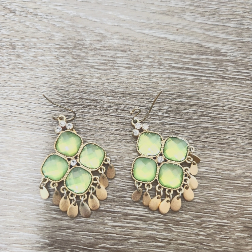 Green Earrings